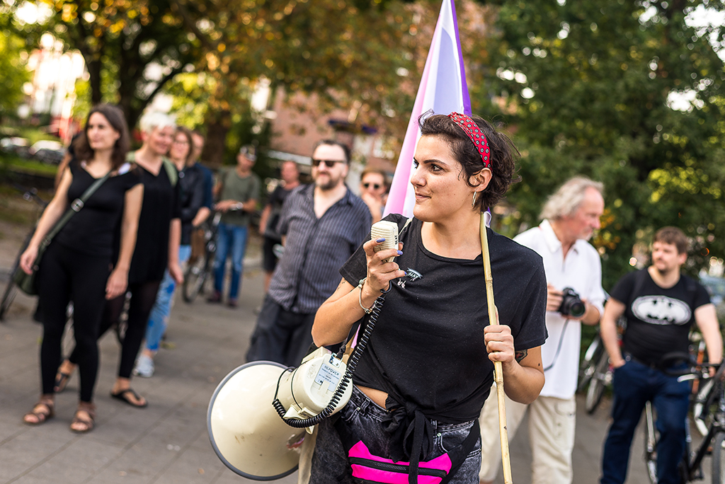 The algorhythm march from Schulterblatt to Westwerk. Photos © Daniel Nide