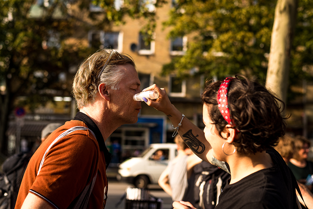 The algorhythm march from Schulterblatt to Westwerk. Photos © Daniel Nide